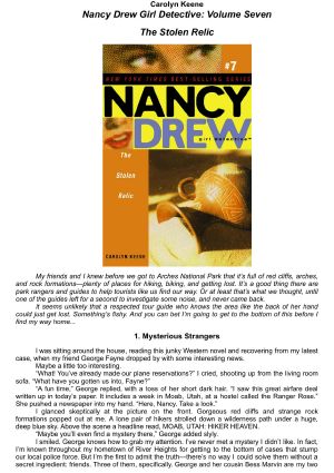 [Nancy Drew: Girl Detective 07] • The Stolen Relic